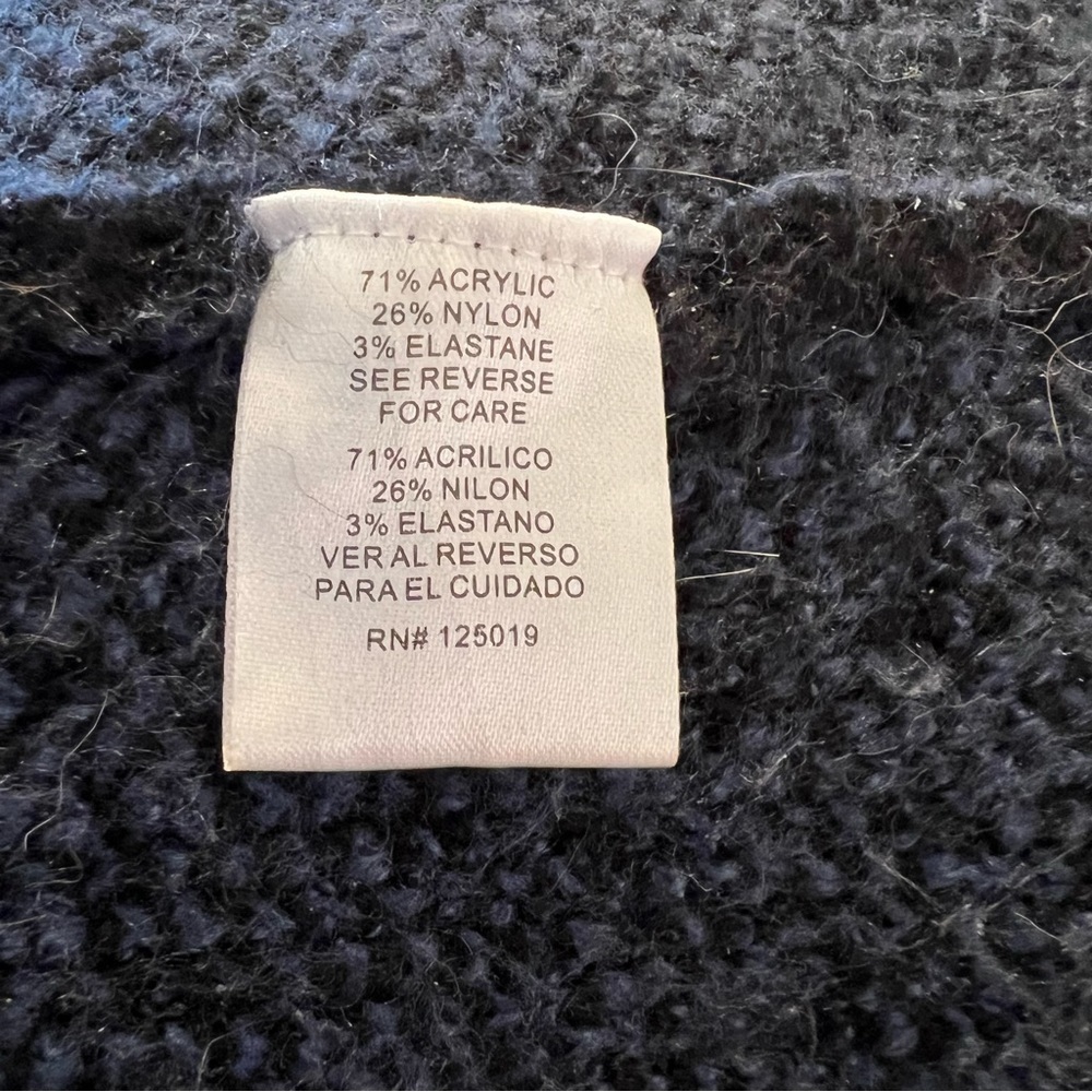 Joseph A. Buffalo Check Longline Duster Cardigan Blue Black - Picture 13 of 13